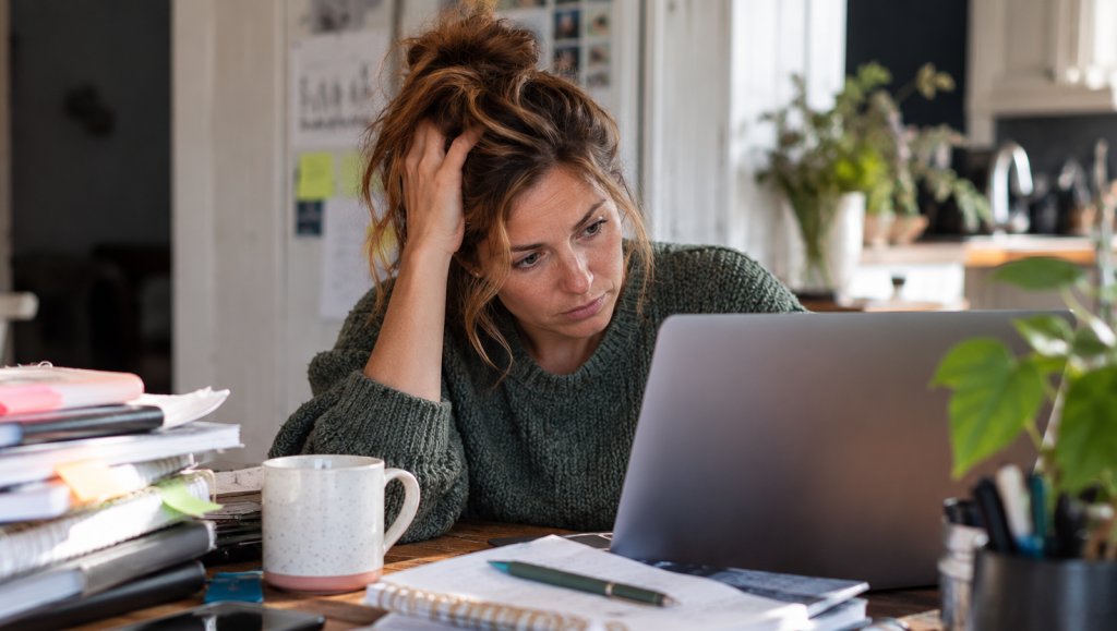 How to Choose an ADHD Coach in the UK overwhelmed at the home workspace